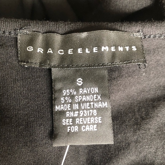 Grace Elements Drape Neck Bat Wing Belted Jumpsuit Black Size Small NWT - Picture 7 of 14